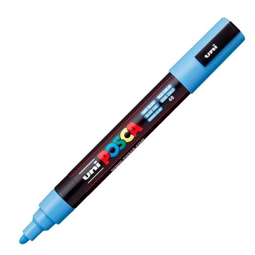 POSCA - MARCADOR T.OPACA NO PERM. UNI 1,8 (PC-5M) AZUL CIELO (Ref.264358000/036871000)