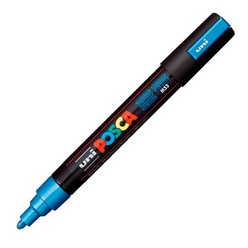 POSCA - MARCADOR T.OPACA NO PERM. UNI 1,8 (PC-5M) AZUL METALICO (Ref.264440000/113555000)