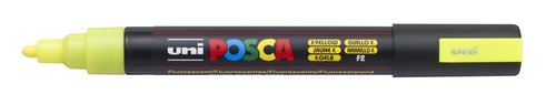 POSCA - MARCADOR T.OPACA NO PERM. UNI 1,8 (PC-5M) FLUOR AMARILLO (Ref.264556000/198051000)