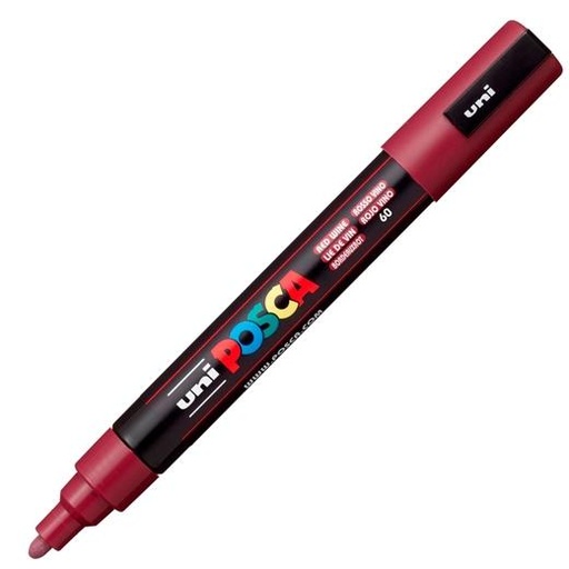 POSCA - MARCADOR T.OPACA NO PERM. UNI 1,8 (PC-5M) ROJO VINO (Ref.264416000/107482000)