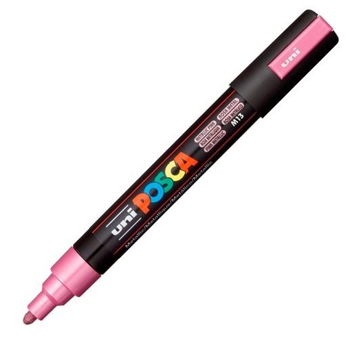 POSCA - MARCADOR T.OPACA NO PERM. UNI 1,8 (PC-5M) ROSA METALICO (Ref.264473000/113589000)