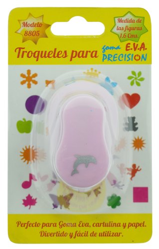 PRECISION - TALADRO GOMA EVA 1,6 cm. DELFIN (Ref.1478001034)