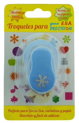 PRECISION - TALADRO GOMA EVA 1,6 cm. NIEVE (Ref.1478001065)