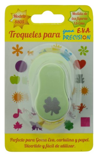 PRECISION - TALADRO GOMA EVA 1,6 cm. TREBOL (Ref.1478001021)