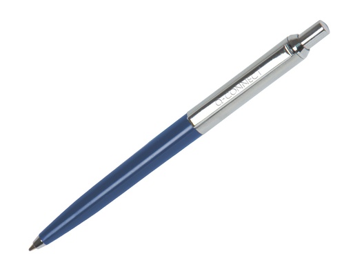 Q-CONNECT - BOLIGRAFO PREMIUM METALICO RETRACTIL CON CLIP COLOR AZUL PUNTA 1 MM (Ref.KF18623)
