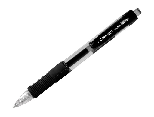 Q-CONNECT - BOLIGRAFO SIGMA RETRACTIL 0,5 MM COLOR NEGRO (Ref.KF00381)