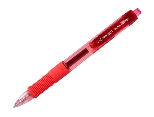Q-CONNECT - BOLIGRAFO SIGMA RETRACTIL 0,5 MM COLOR ROJO (Ref.KF00383)