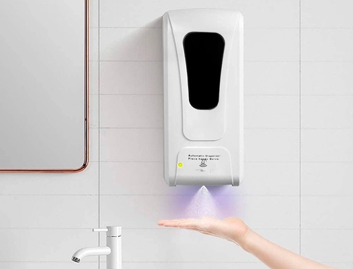 Q-CONNECT - DISPENSADOR PARA GEL Y JABON AUTOMATICO CON SENSOR 1000 ML 13X11,5X27 CM COLOR BLANCO (Ref.KF10688)