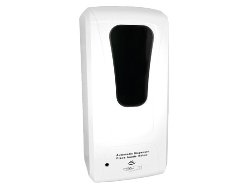 Q-CONNECT - DISPENSADOR PARA GEL Y JABON AUTOMATICO SENSOR Y SOPORTE METALICO 152 CM ALTO 13X11,5X27 CM 1000 ML BLANCO (Ref.KF10689)