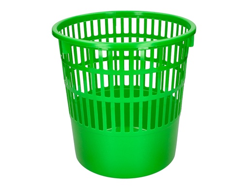 Q-CONNECT - PAPELERA PLASTICO 15 LITROS COLOR VERDE 285X290 MM (Ref.KF03773)