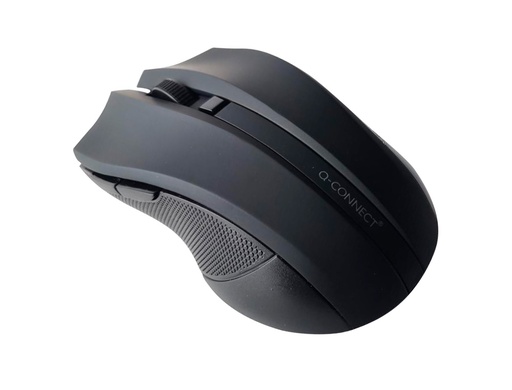 Q-CONNECT - RATON OPTICO INALAMBRICO 1000 DPI RECEPTOR USB 2,4 GHZ NEGRO (Ref.KF10969)