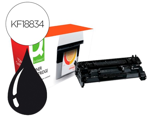 Q-CONNECT - TONER COMPATIBLE CANON LBP214-HY I-SENSYS LBP 212 / 214 / 215 ALTO RENDIMIENTO NEGRO 9200 (Ref.KF18834)