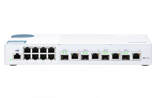 QNAP - switch Gestionado L2 Gigabit Ethernet (10/100/1000) Blanco (Ref.QSW-M408-4C)