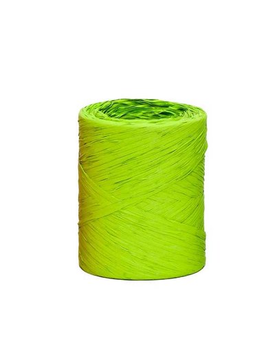 RAFIA CINTA de 4 mm ROLLO de 200 m VERDE (Ref.5400-65)