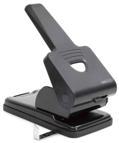 RAPESCO - TALADRO 2 P. ANTIBACTERIANO P865 (65 hojas) NEGRO (Ref.1163)