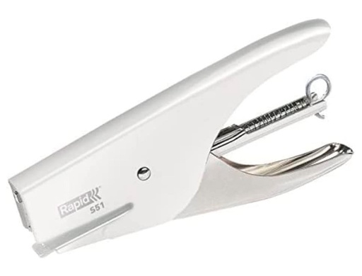 RAPID - GRAPADORA DE TENAZA S51 METALICA CAPACIDAD DE GRAPADO 15 HOJAS USA GRAPAS 21/4 CROMADA (Ref.10538702)