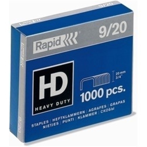 RAPID - GRAPAS SUPER STRONG 9/20 mm. GALVANIZADAS caja de 1000 (Ref.24871700)