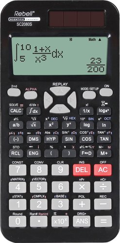 REBELL - CALCULADORA CIENTIFICA 12 DIGITOS SC2080S (2 lineas) (Ref.RE-SC2080S)