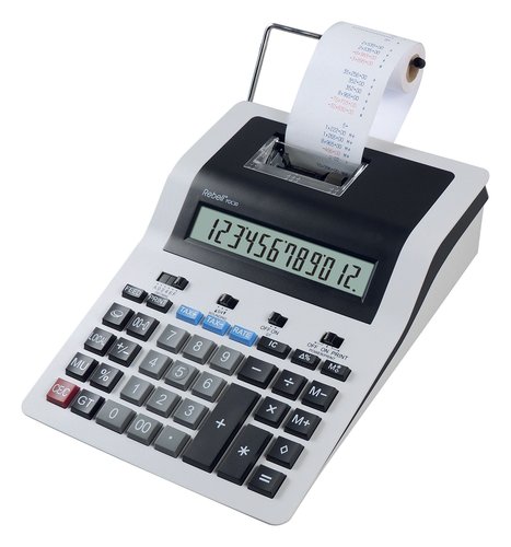 REBELL - CALCULADORA IMPRESORA 12 DIGITOS PDC30 WB (Ref.RE-PDC30 WB)
