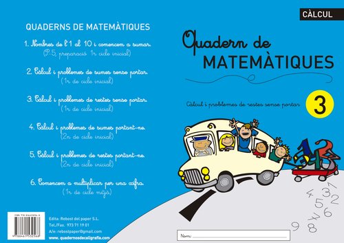 REBOST - CUADERNO (CAT.) MATEMATIQUES Nº 3 (Ref.MAT.Nº3-CAT)