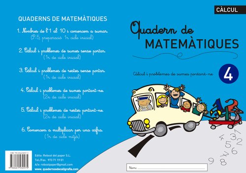 REBOST - CUADERNO (CAT.) MATEMATIQUES Nº 4 (Ref.MAT.Nº4-CAT)