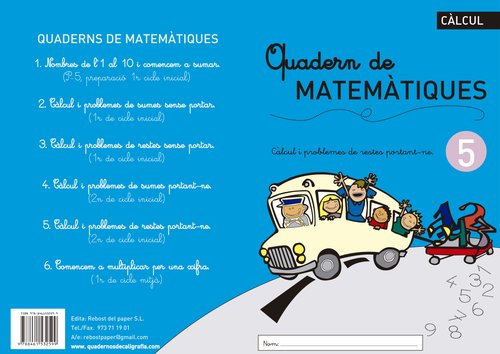 REBOST - CUADERNO (CAT.) MATEMATIQUES Nº 5 (Ref.MAT.Nº5-CAT)