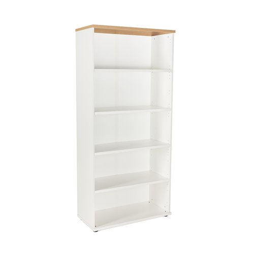 ROCADA - ARMARIO ABIERTO 195x90x45 ESTRUCTURA BLANCO Y TAPA ROBLE (Ref.1101AW08)