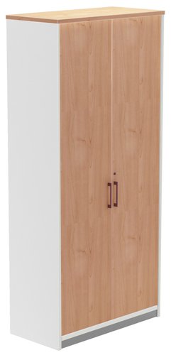 ROCADA - ARMARIO CON PUERTAS 195x90x45 ESTRUCTURA BLANCO PUERTAS Y TAPA ROBLE (Ref.1104AW08)