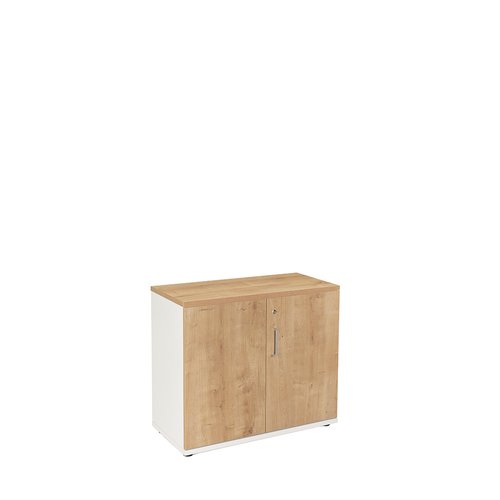 ROCADA - ARMARIO CON PUERTAS 78x90x45 ESTRUCTURA BLANCO PUERTAS Y TAPA ROBLE (Ref.1005AW08)