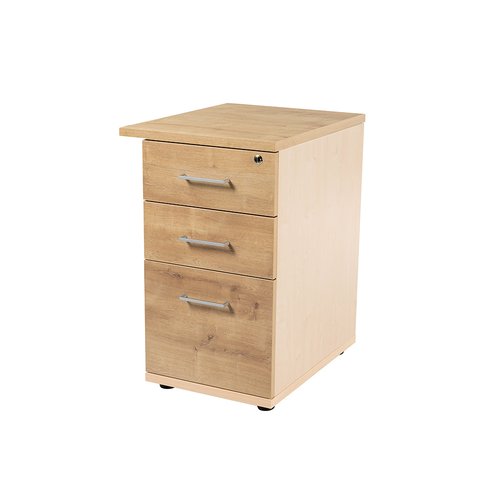 ROCADA - CAJONERA 47x60x72 con 2 CAJONES + CARPETERO ESTRUCTURA HAYA FRONTALES ROBLE (Ref.4006AA08)