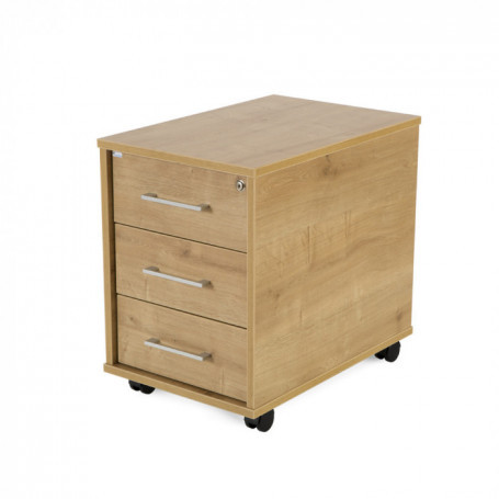 ROCADA - CAJONERA BUCK MOVIL 3 CAJONES. COLOR: ESTRUCTURA ROBLE / FRONTAL ROBLE (Ref.4003AR08)