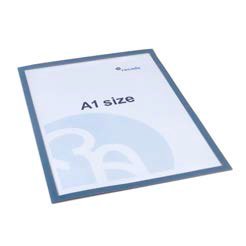 ROCADA - FUNDA PORTA CARTELES MAGNETICA A1 VERTICAL/HORIZONTAL GRIS PACK de 1 (Ref.RD-S0301A1)