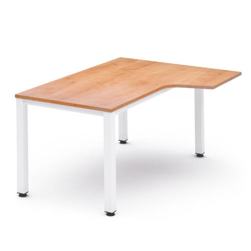 ROCADA - MESA DE OFICINA SERIE EXECUTIVE FORMA L DERECHA 160X120 BLANCO/ROBLE (Ref.2051AM08)