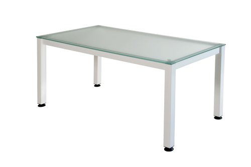 ROCADA - MESA EXECUTIVE 160x80 ESTRUCTURA BLANCO TABLERO CRISTAL (Ref.2002AM05)