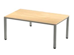 ROCADA - MESA EXECUTIVE 163x320 ESTRUCTURA ALUMINIO TABLERO MELAMINA HAYA (Ref.2203AD01)