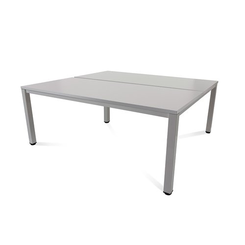 ROCADA - MESA EXECUTIVE 180x163 ESTRUCTURA ALUMINIO TABLERO MELAMINA GRIS (Ref.2202AD02)
