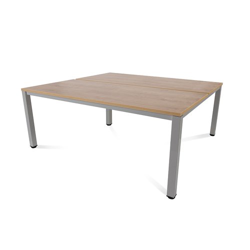 ROCADA - MESA EXECUTIVE 180x163 ESTRUCTURA ALUMINIO TABLERO MELAMINA ROBLE (Ref.2202AD08)