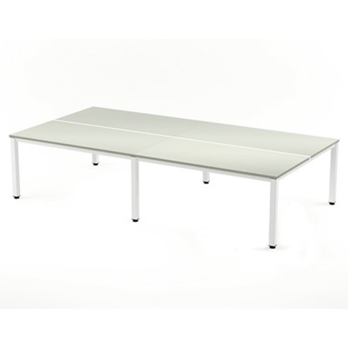 ROCADA - MESA EXECUTIVE 320x163 ESTRUCTURA BLANCO TABLERO MELAMINA GRIS (Ref.2203AM02)