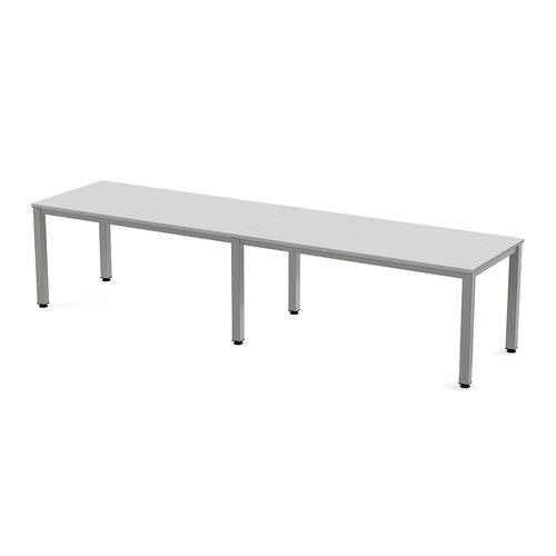 ROCADA - MESA EXECUTIVE 320x80 ESTRUCTURA ALUMINIO TABLERO MELAMINA GRIS (Ref.2209AD02)