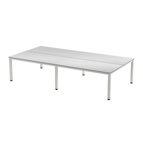 ROCADA - MESA EXECUTIVE 360x163 ESTRUCTURA BLANCO TABLERO MELAMINA GRIS (Ref.2204AM02)