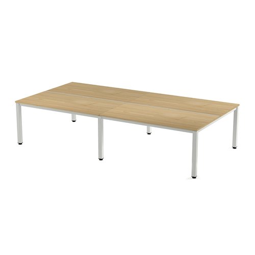 ROCADA - MESA EXECUTIVE 360x163 ESTRUCTURA BLANCO TABLERO MELAMINA ROBLE (Ref.2204AM08)