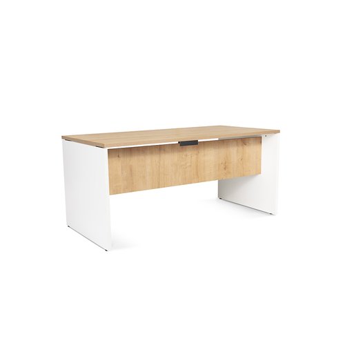 ROCADA - MESA WORK 160x80 ESTRUCTURA BLANCO TABLERO ROBLE (Ref.2002AW08)