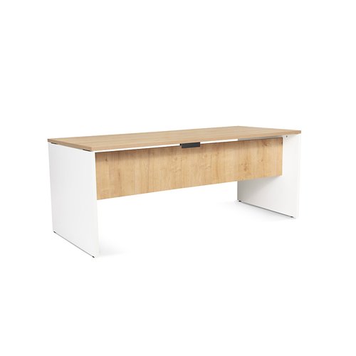 ROCADA - MESA WORK 180x80 ESTRUCTURA BLANCO TABLERO ROBLE (Ref.2003AW08)