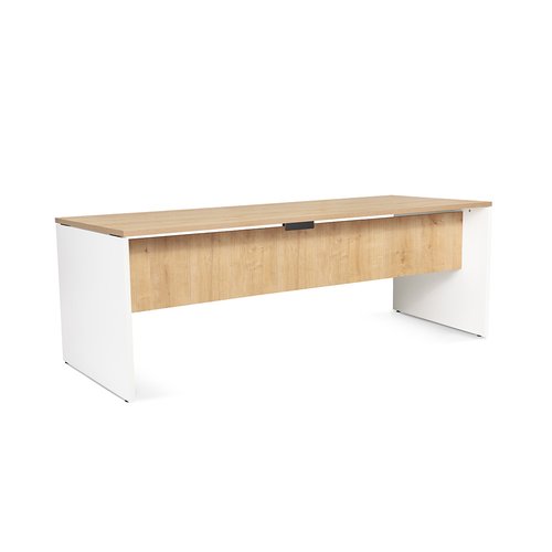 ROCADA - MESA WORK 200x80 ESTRUCTURA BLANCO TABLERO ROBLE (Ref.2004AW08)