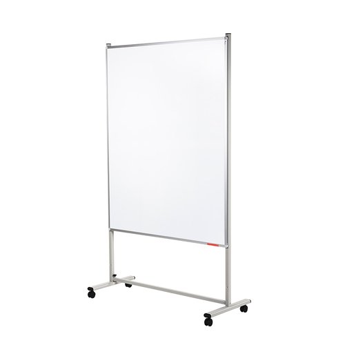 ROCADA - PIZARRA LACADA MAGNETICA 120x180 DOBLE CARA BLANCA CON RUEDAS (Ref.COV-6952PK)