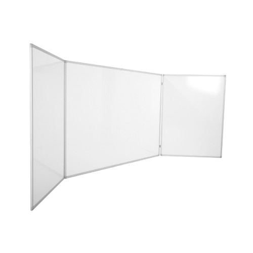 ROCADA - PIZARRA TRIPTICA VITRIFICADA BLANCA 240X90 (120X90 CERRADA) (Ref.6728)