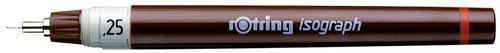 ROTRING - ESTILÓGRAFO ISOGRAPH 0,25MM TINTA CHINA NEGRA (Ref.1903398)