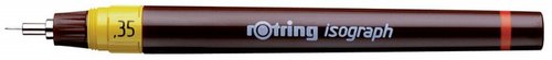 ROTRING - ESTILÓGRAFO ISOGRAPH 0,35MM TINTA CHINA NEGRA (Ref.1903400)