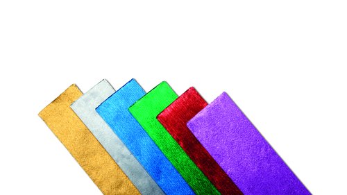 SADIPAL - PAPEL CREPE (PINOCHO) ALUMINIO 0,5x2,5 m AZUL (Ref.11402)