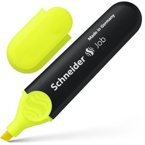 SCHNEIDER - MARCADOR JOB RECARGABLE FLUORESCENTE AMARILLO -10U- (Ref.SH1505)